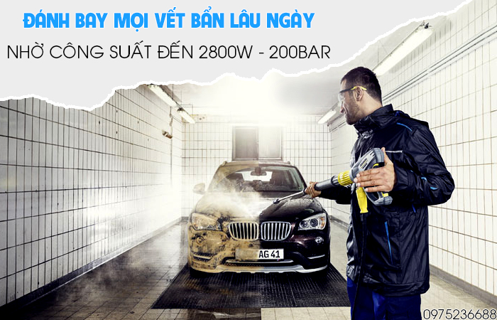 Karcher HD 5/15 C Plus công suất mạnh mẽ 2800w