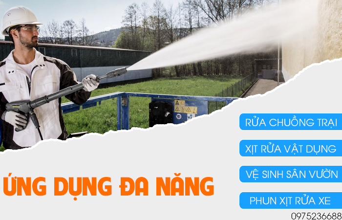 Karcher HD 5/15 C Plus ứng dụng đa năng