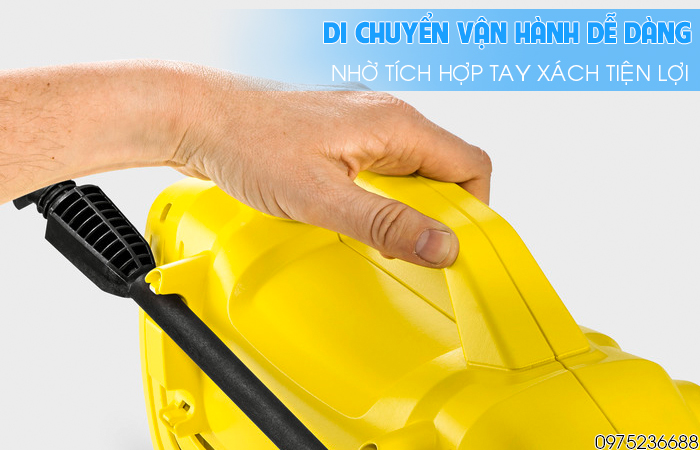 Karcher K2 Classic SEA di chuyển dễ dàng bằng tay xách
