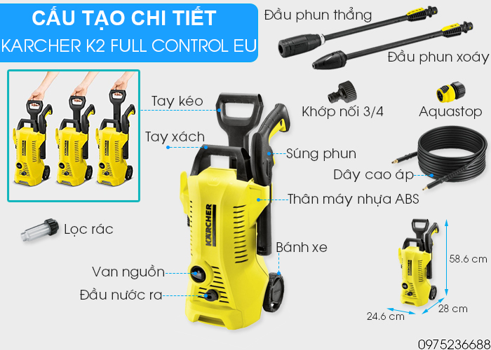 Chi tiết Karcher K2 Full Control EU