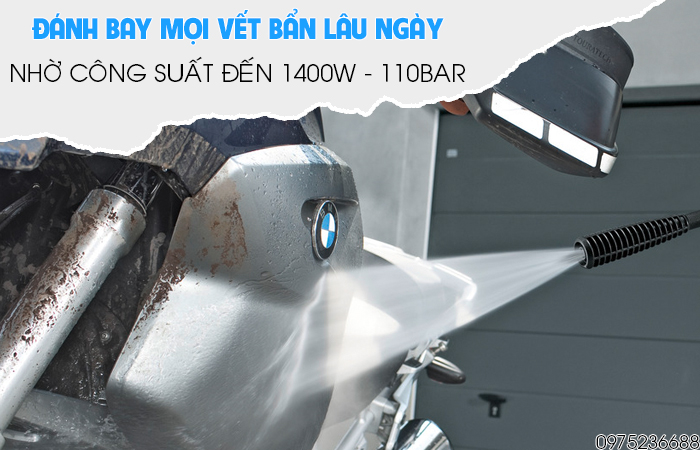 Karcher K2 Horizontal công suất mạnh mẽ 1400w