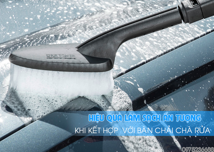 Karcher K2 Power Control Car EU kết hợp bàn chải chà rửa Karcher