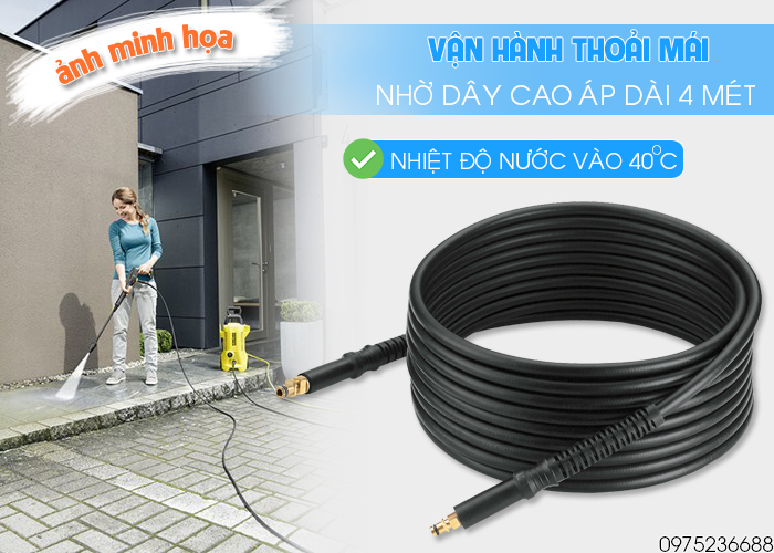 Dây cao áp Karcher K2 Power Control Car EU dài 4 mét