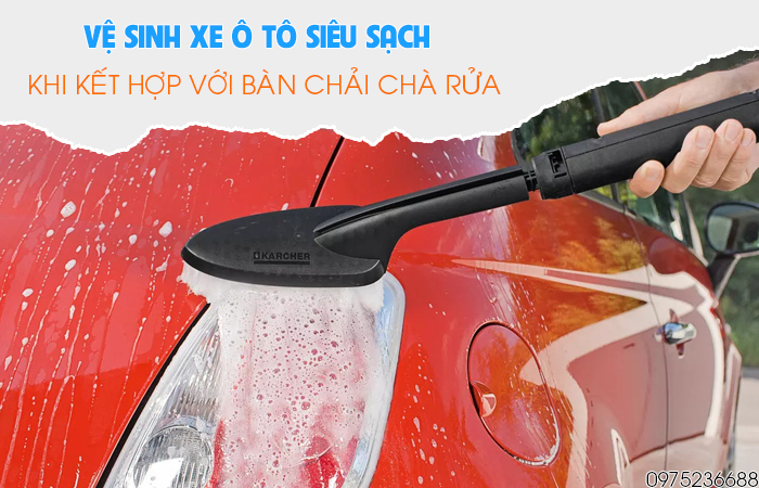 Karcher K2 Power Control Car & Home EU kết hợp bàn chải chà rửa
