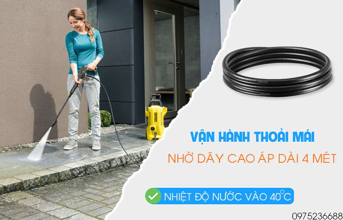 Dây cao áp Karcher K2 Power Control Car & Home EU dài 4 mét