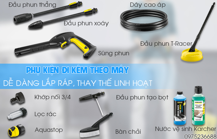 Karcher K2 Power Control Car & Home EU và phụ kiện