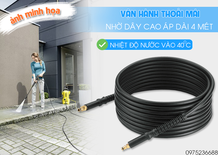 Dây cao áp Karcher K2 Power Control EU dài 4 mét