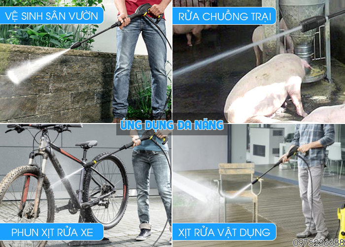 Karcher K2 Power Control EU ứng dụng đa năng