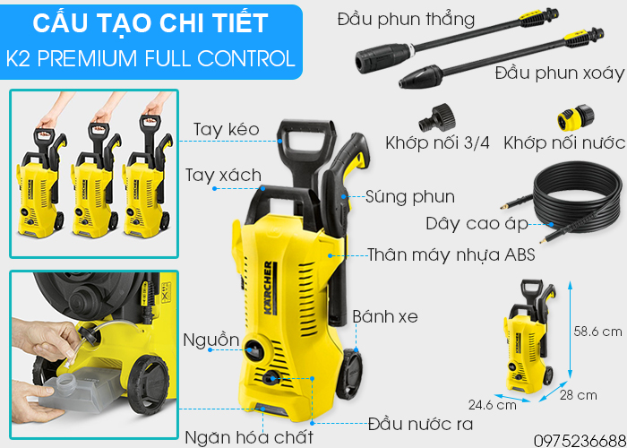 Chi tiết Karcher K2 Premium Full Control