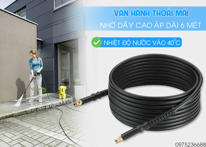 Dây cao áp Karcher K2 Premium Power Control EU dài 6 mét
