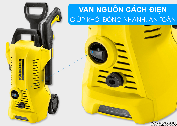 Van nguồn cách điện Karcher K2 Premium Power Control EU