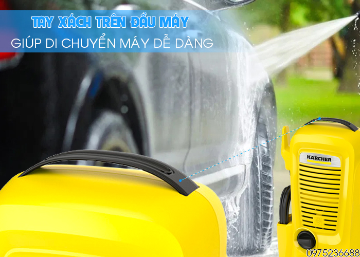 Tay xách giúp Karcher K2 Universal OJ EU di chuyển dễ dàng
