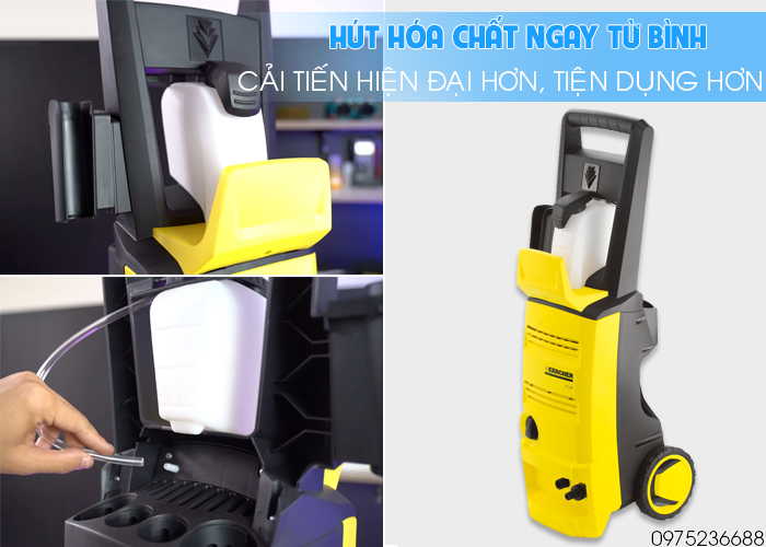 Karcher K3.450 hút hóa chất từ bình