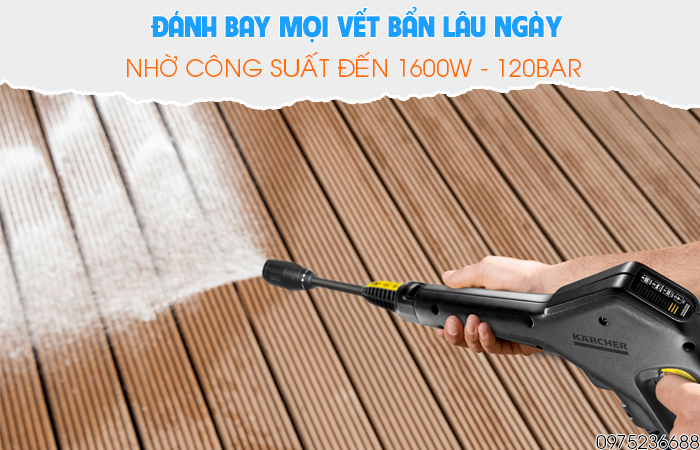 Karcher K3 Full Control EU công suất mạnh mẽ 1600w