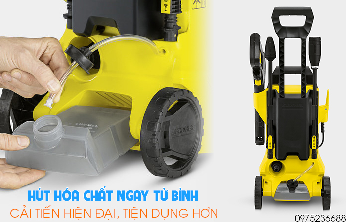 Ngăn hóa chất Karcher K3 Power Control EU được cải tiến hiện đại tiện dụng