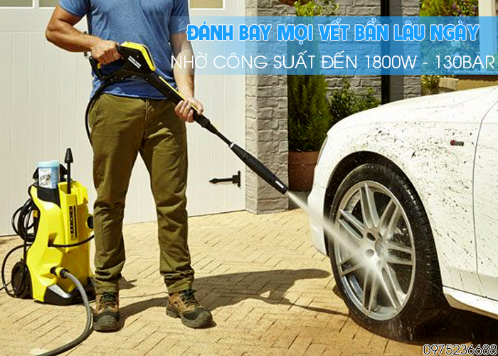 Karcher K4 Power Control công suất mạnh mẽ 1800w