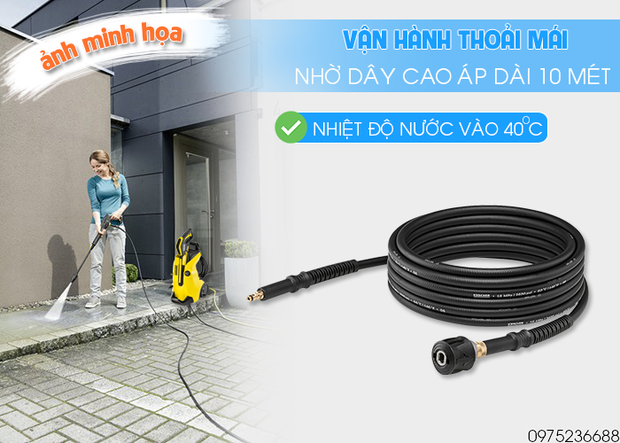 Dây cao áp Karcher K4 Power Control dài 10 mét