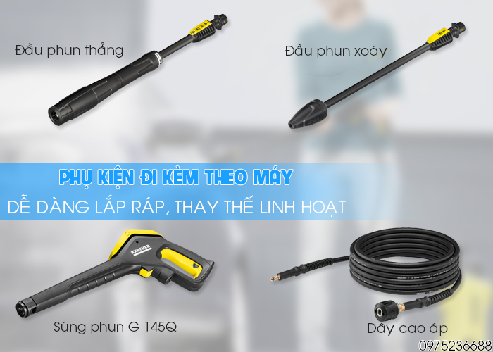 Karcher K4 Power Control và phụ kiện