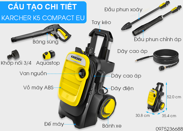 Cấu tạo chi tiết Karcher K5 Compact EU