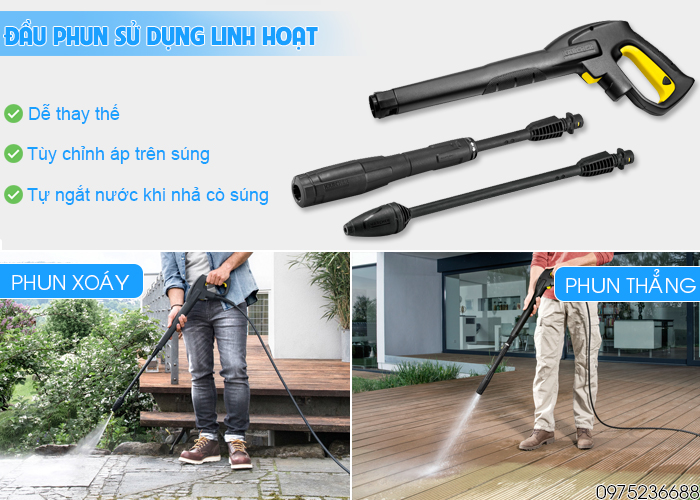 Karcher K5 Compact EU có súng phun tùy chỉnh áp lực
