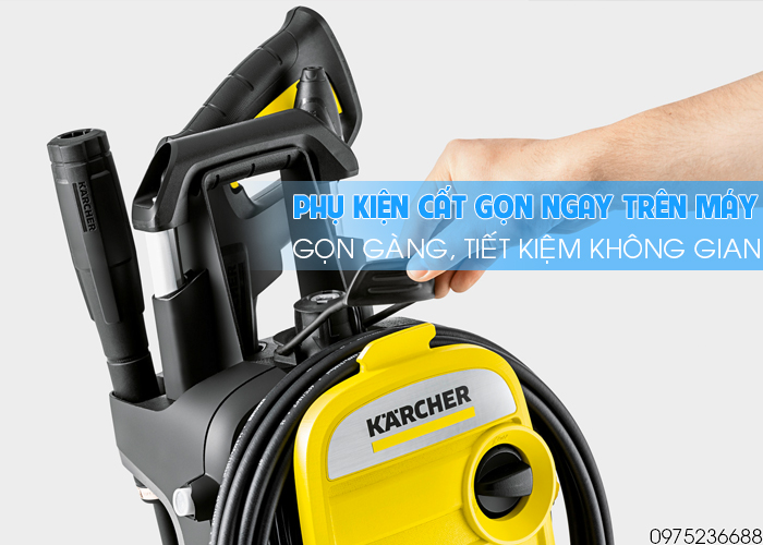 Phụ kiện Karcher K5 Compact EU cất gọn ngay trên máy