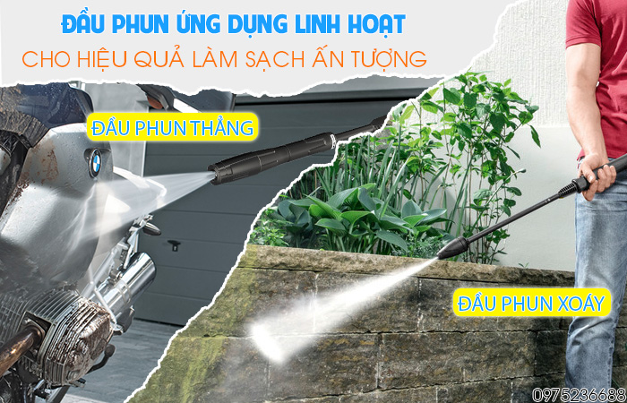 Karcher K5 Full Control EU có đầu phun tùy chỉnh áp linh hoạt