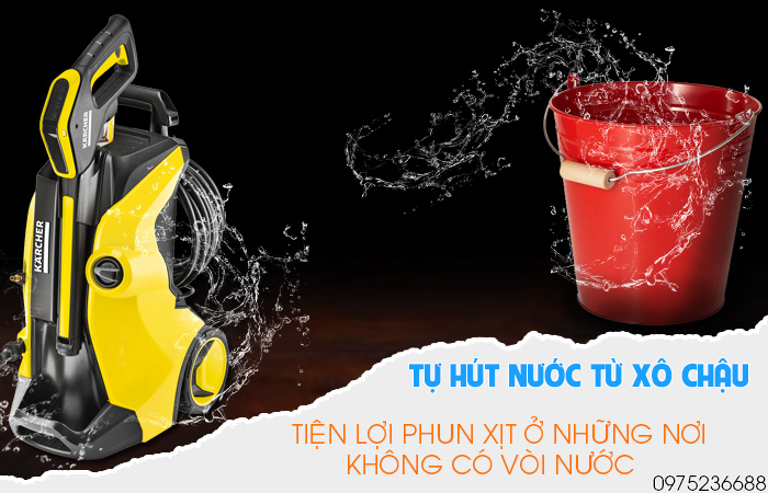 Karcher K5 Full Control EU có khả năng tự hút nước từ xô chậu