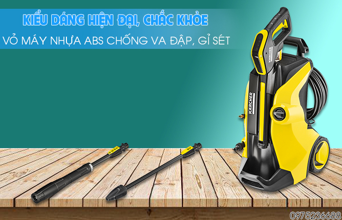 Karcher K5 Full Control EU thiết kế hiện đại, đẹp mắt vỏ máy ABS cao cấp