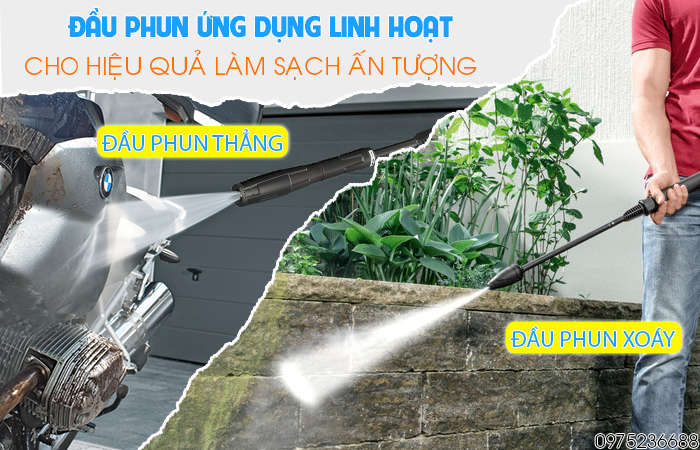 Karcher K5 Power Control EU có đầu phun tùy chỉnh áp linh hoạt