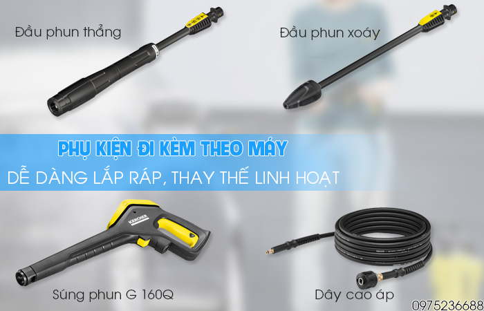 Karcher K5 Power Control EU và phụ kiện kèm theo
