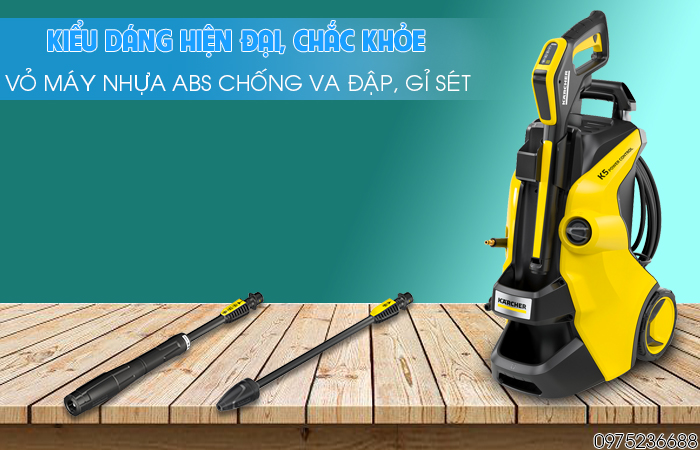 Karcher K5 Power Control EU thiết kế hiện đại, đẹp mắt vỏ máy ABS cao cấp