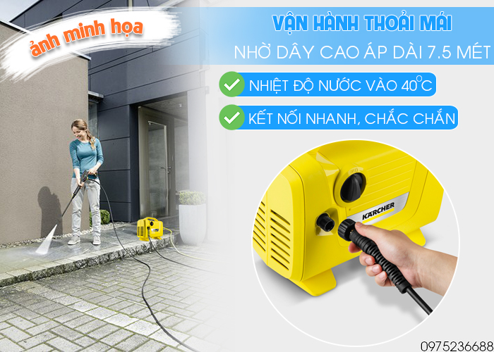 Dây cao áp Karcher K2 Power VPS dài 7.5 mét