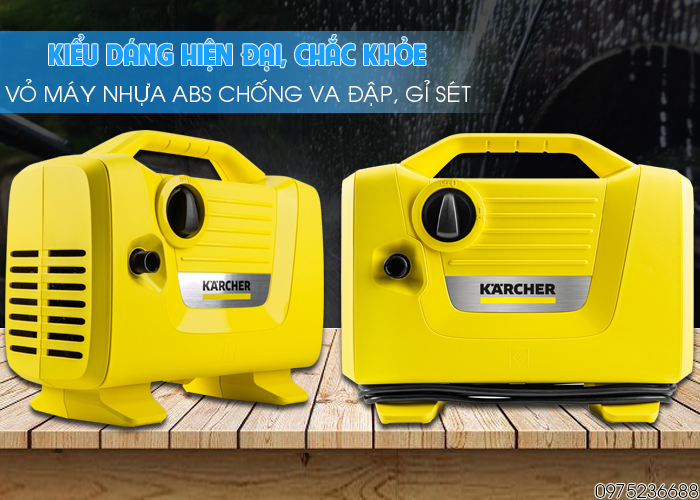Thiết kế Karcher K2 Power VPS gọn nhẹ hiện đại