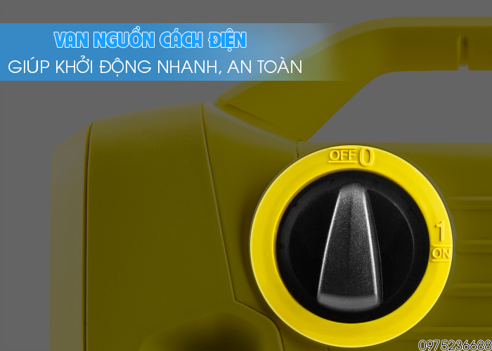 Van nguồn Karcher K2 Power VPS cách điện đảm bảo an toàn